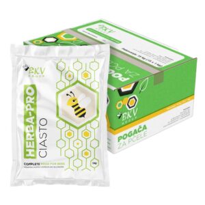Ciasto dla pszczół z ziołami 1kg x 15szt. - BKV, karton 15kg
