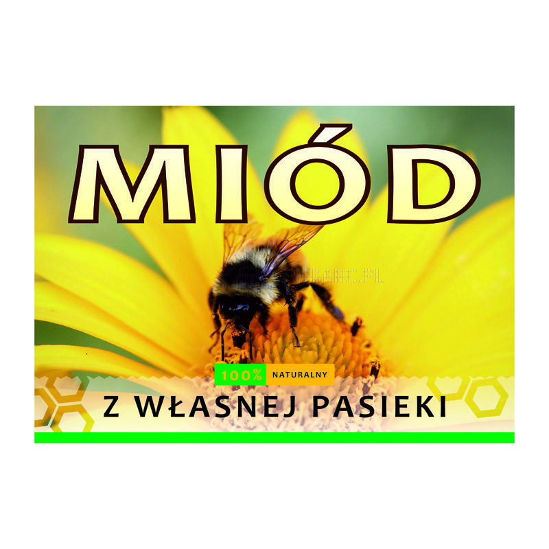 Tablica reklamowa sprzedaż miodu TN02