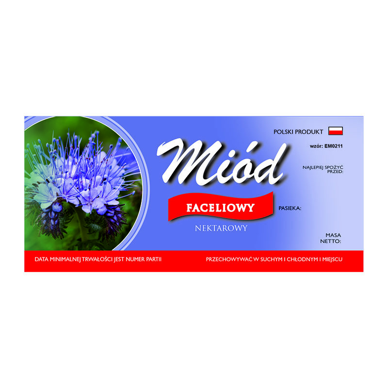 etykieta na miód faceliowy etykieta na miód faceliowy