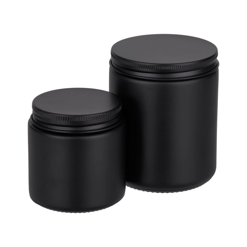 Słoik czarny mat 250 ml + nakrętka