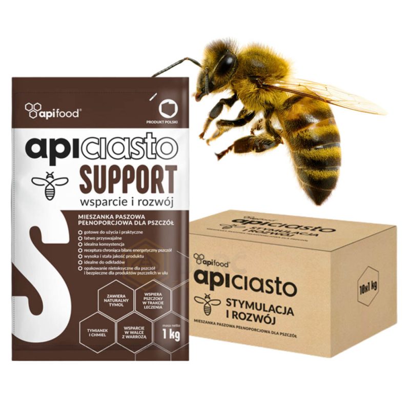 Ciasto dla pszczół Apiciasto SUPPORT 1kg x 10szt. – APIFOOD