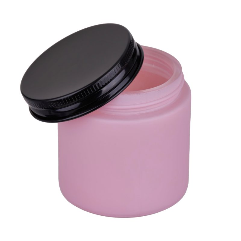 Słoik różowy mat 120 ml + nakrętka