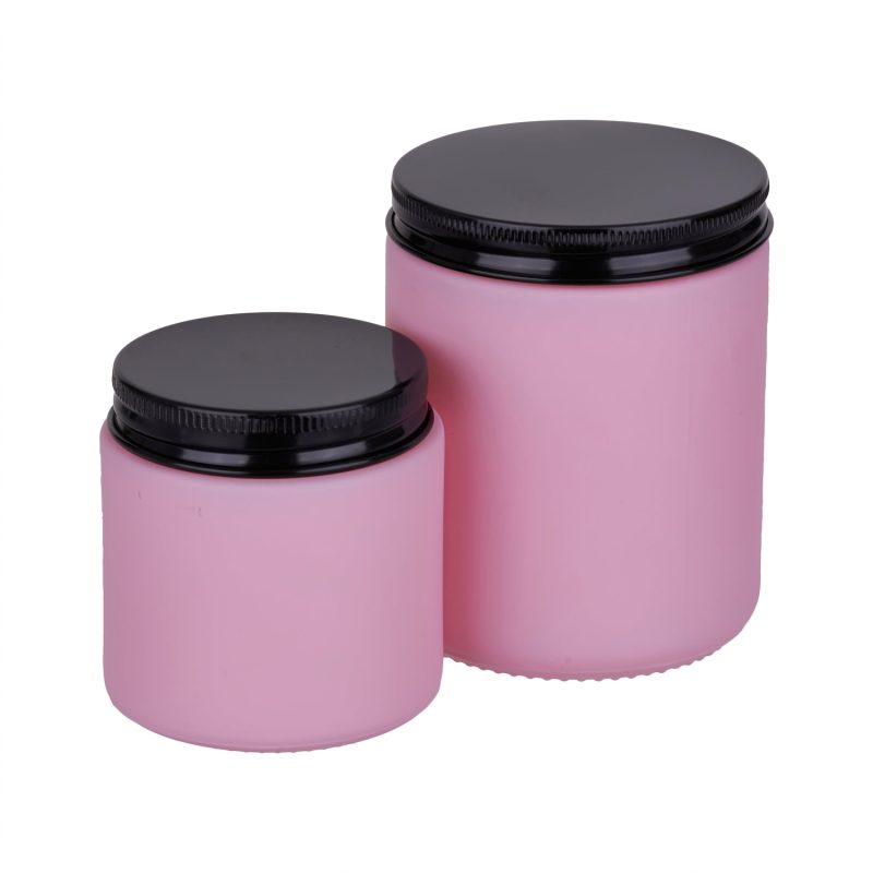 Słoik różowy mat 120 ml + nakrętka