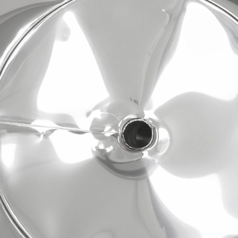 Odstojnik nierdzewny z płaszczem grzewczym 200L, 230V, dno stożkowe – PREMIUM – ŁYSOŃ