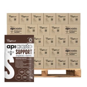 Pokarm ciasto dla pszczół – APICIASTO support 800 x 1kg– Apifood, paleta