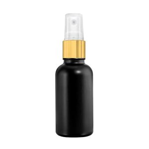 Butelka czarna 100ml z atomizerem złotym