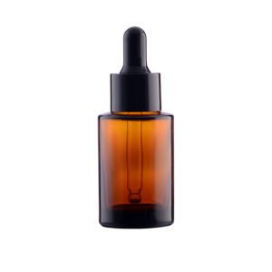 Buteleczka szklana brązowa 30 ml z pipetą - WYPRZEDAŻ