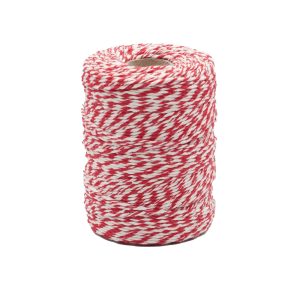 Sznurek dekoracyjny biało-czerwony 250g