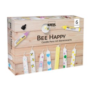 Pisaki do świec Kreul - zestaw 6 kolorów Bee Happy