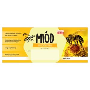 Etykieta na miód – 100 szt. – Seria 5 – różne gatunki