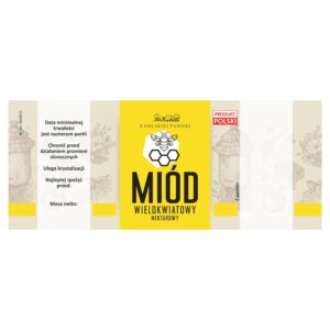Etykieta na miód – 100 szt. – Seria 8 – różne gatunki