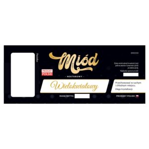 Etykieta na miód – 100 szt. – Seria 12 – różne gatunki