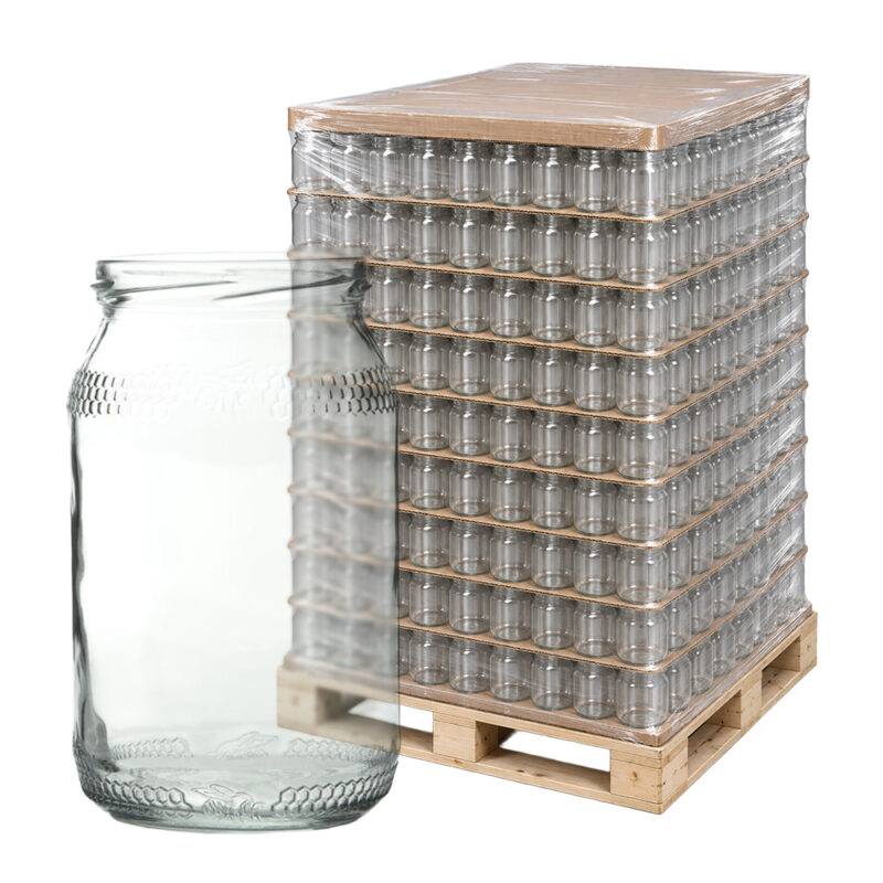 słoik 900ml z komórką paleta przemysłowa Słoik 900ml z komórką - PALETA - obrazek 1